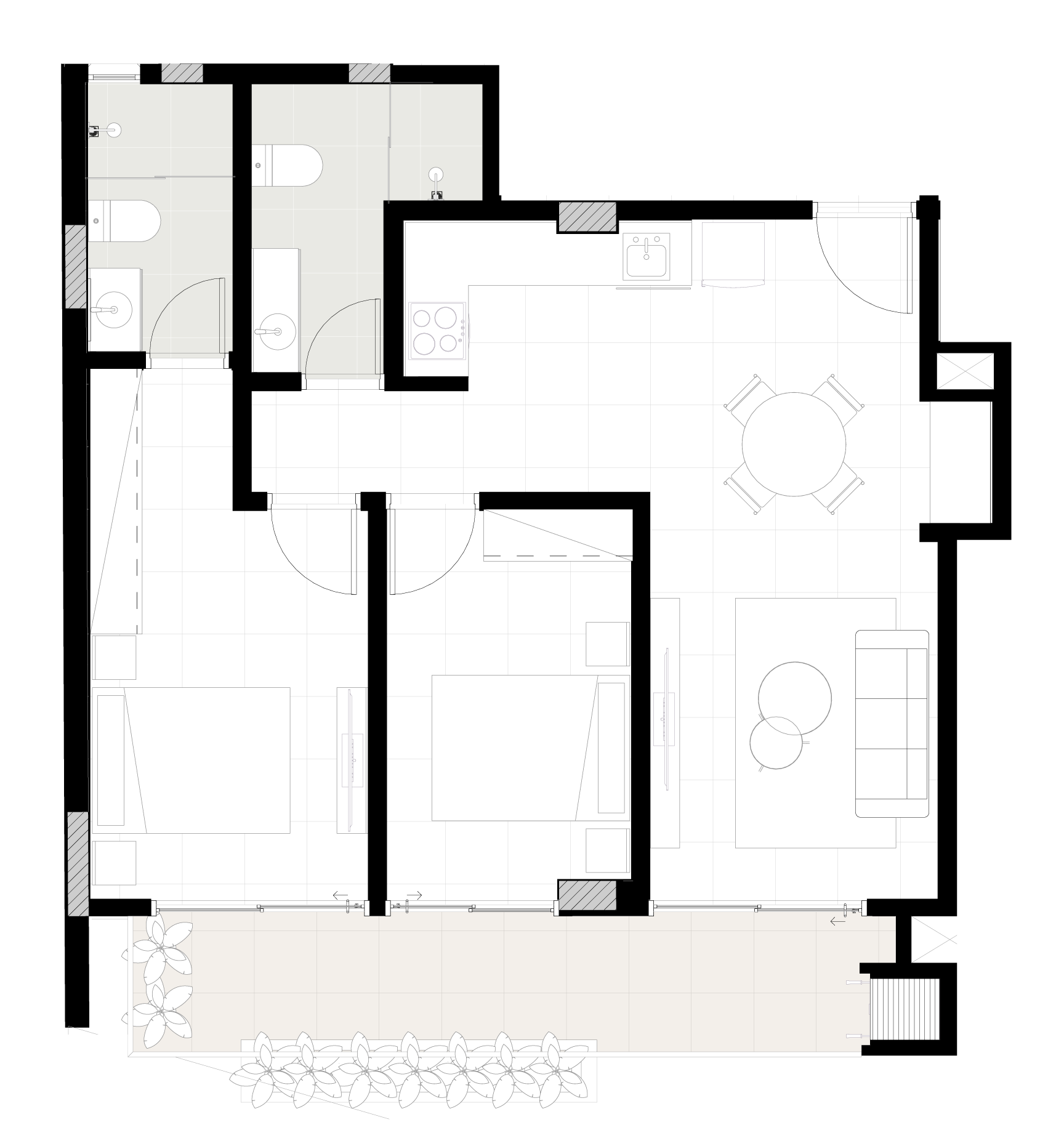 Plano 2 Habitaciones